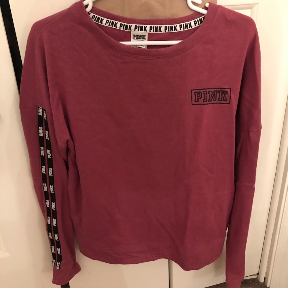 pink vs sweater